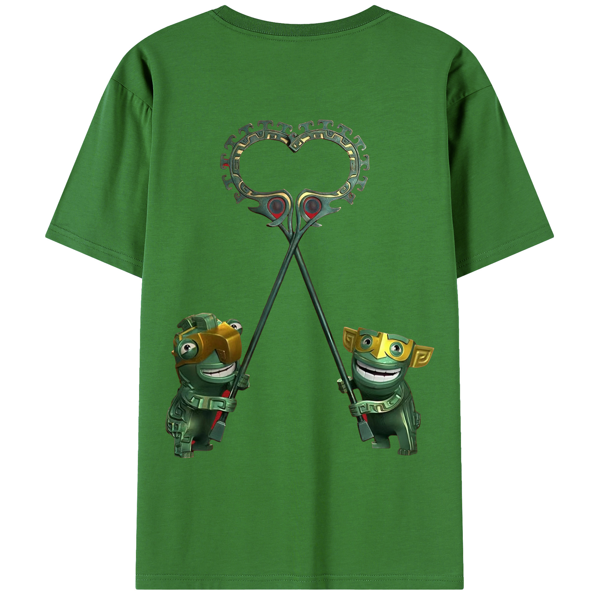 （画像用） Ne Zha 2 ナタ 魔童の大暴れ レディース半袖Tシャツ(バックプリント)